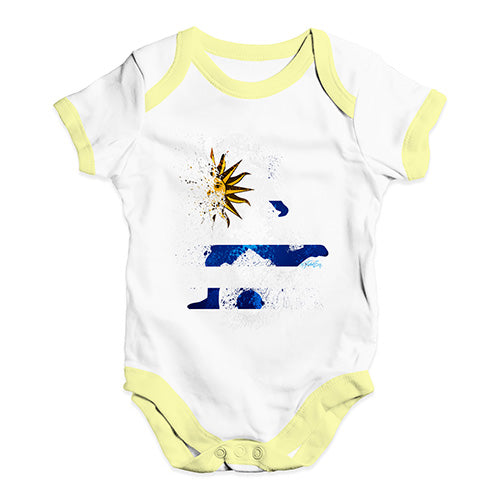 football Soccer Silhouette Uruguay Baby Unisex Baby Grow Bodysuit