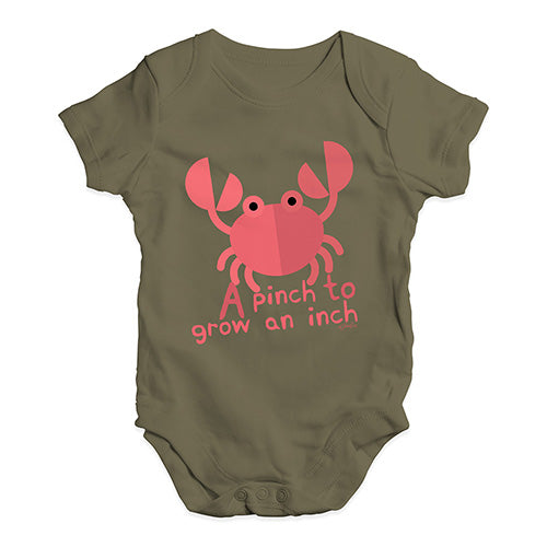 A Pinch To Grow An Inch Crab Baby Unisex Baby Grow Bodysuit