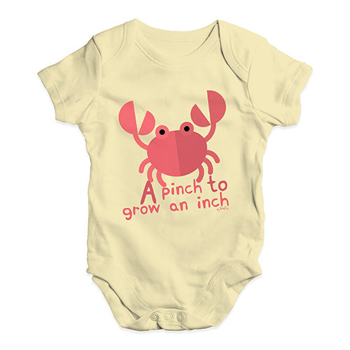 A Pinch To Grow An Inch Crab Baby Unisex Baby Grow Bodysuit