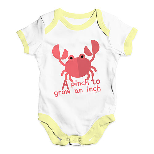 A Pinch To Grow An Inch Crab Baby Unisex Baby Grow Bodysuit