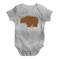 Grizzly Bear Silhouette Baby Unisex Baby Grow Bodysuit