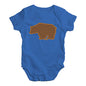 Grizzly Bear Silhouette Baby Unisex Baby Grow Bodysuit