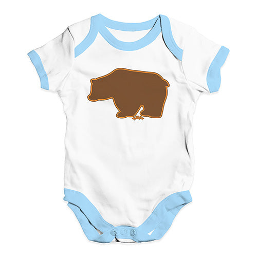 Grizzly Bear Silhouette Baby Unisex Baby Grow Bodysuit