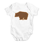 Grizzly Bear Silhouette Baby Unisex Baby Grow Bodysuit