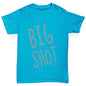 Boys Funny T Shirt Big Shot Boy's T-Shirt Age 3-4 Azure Blue