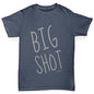 Boys funny tee shirts Big Shot Boy's T-Shirt Age 9-11 Dark Grey