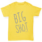 Boys Funny Tshirts Big Shot Boy's T-Shirt Age 5-6 Yellow