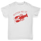 Boys Funny T Shirt Butter Me Up Lobster Boy's T-Shirt Age 7-8 White