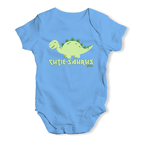 Cute-Saurus Cute Dinosaur Baby Unisex Baby Grow Bodysuit