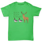 Kids Funny Tshirts Duck Duck Moose Boy's T-Shirt Age 9-11 Green