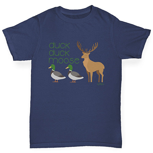 Boys novelty tees Duck Duck Moose Boy's T-Shirt Age 5-6 Navy