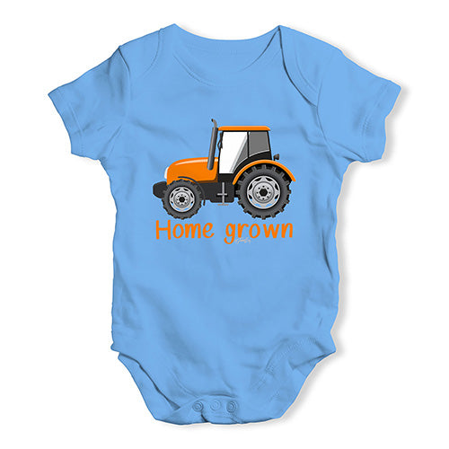 Home Grown Tractor Baby Unisex Baby Grow Bodysuit