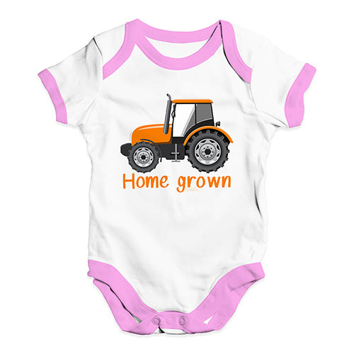 Home Grown Tractor Baby Unisex Baby Grow Bodysuit