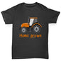 funny t shirts for boys Home Grown Tractor Boy's T-Shirt Age 7-8 Black