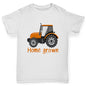 Boys funny tee shirts Home Grown Tractor Boy's T-Shirt Age 3-4 White