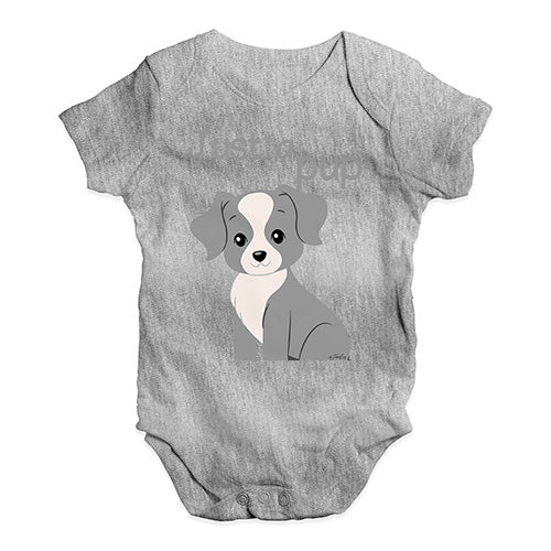 Just A Pup Baby Unisex Baby Grow Bodysuit