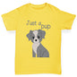 Boys novelty t shirts Just A Pup Boy's T-Shirt Age 12-14 Yellow