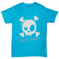 Novelty Tees For Boys Lazy Bones Boy's T-Shirt Age 7-8 Azure Blue