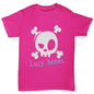 Novelty Tees For Girls Lazy Bones Girl's T-Shirt Age 12-14 Pink