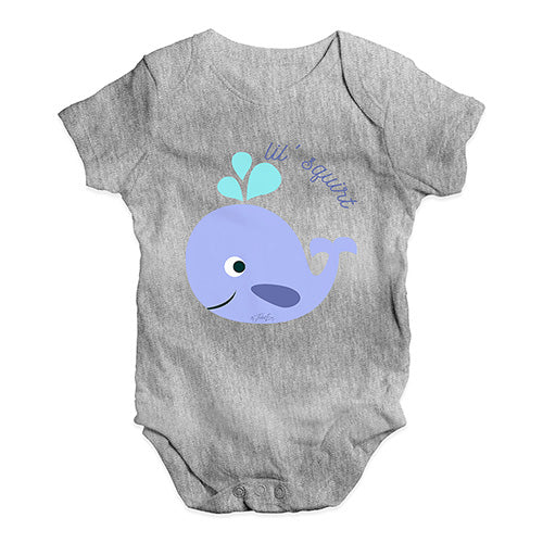 Little Squirt Whale Baby Unisex Baby Grow Bodysuit