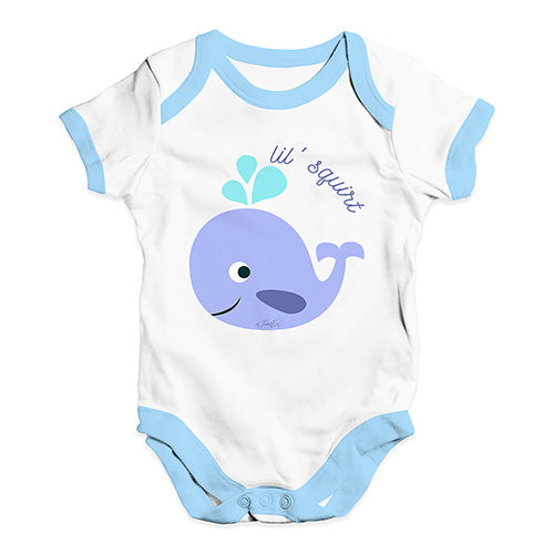 Little Squirt Whale Baby Unisex Baby Grow Bodysuit