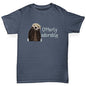 Boys novelty tees Otterly Adorable Boy's T-Shirt Age 5-6 Dark Grey