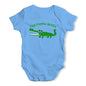 Teething Bites Crocodile Baby Unisex Baby Grow Bodysuit