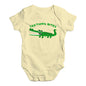 Teething Bites Crocodile Baby Unisex Baby Grow Bodysuit