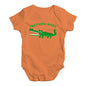 Teething Bites Crocodile Baby Unisex Baby Grow Bodysuit