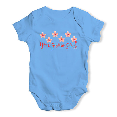 You Grow Girl Baby Unisex Baby Grow Bodysuit