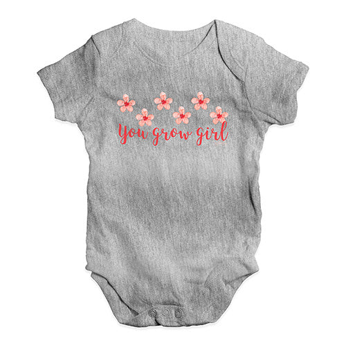 You Grow Girl Baby Unisex Baby Grow Bodysuit