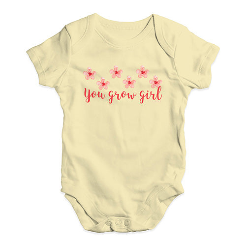 You Grow Girl Baby Unisex Baby Grow Bodysuit