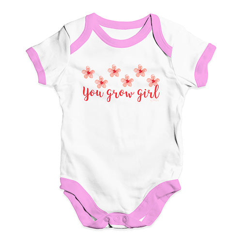 You Grow Girl Baby Unisex Baby Grow Bodysuit