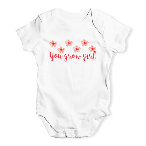 You Grow Girl Baby Unisex Baby Grow Bodysuit