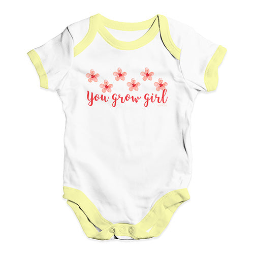 You Grow Girl Baby Unisex Baby Grow Bodysuit