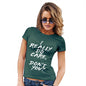 Funny T-Shirts For Women I Really Do Care Women's T-Shirt Large Bottle Green