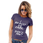 Womens Novelty T Shirt Christmas I Really Do Care Women's T-Shirt Small Plum