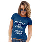 Funny Gifts For Women I Really Do Care Women's T-Shirt Small Royal Blue