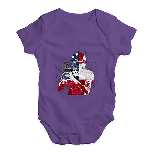 Georgia American Football Player Baby Unisex Baby Grow Bodysuit