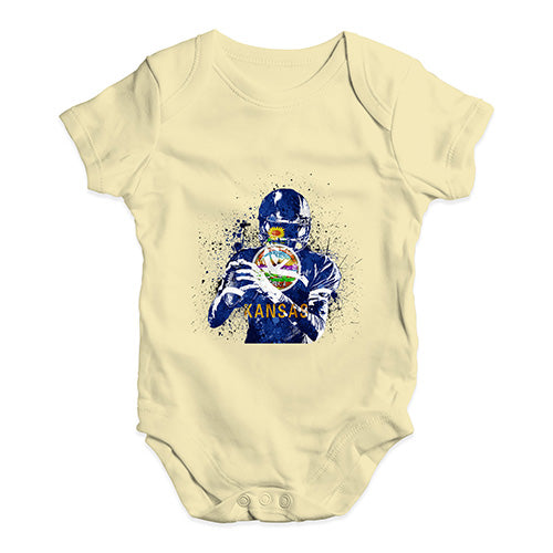 Kansas American Football Player Baby Unisex Baby Grow Bodysuit