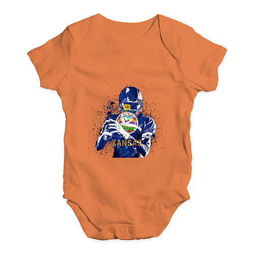 Kansas American Football Player Baby Unisex Baby Grow Bodysuit