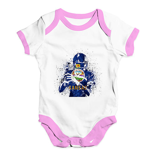 Kansas American Football Player Baby Unisex Baby Grow Bodysuit