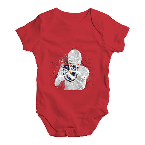 Massachusetts American Football Player Baby Unisex Baby Grow Bodysuit