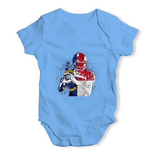 North Carolina American Football Player Baby Unisex Baby Grow Bodysuit