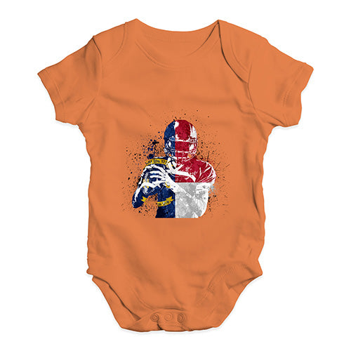 North Carolina American Football Player Baby Unisex Baby Grow Bodysuit