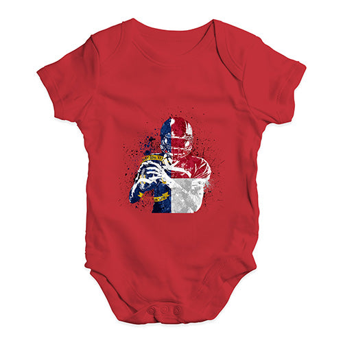 North Carolina American Football Player Baby Unisex Baby Grow Bodysuit