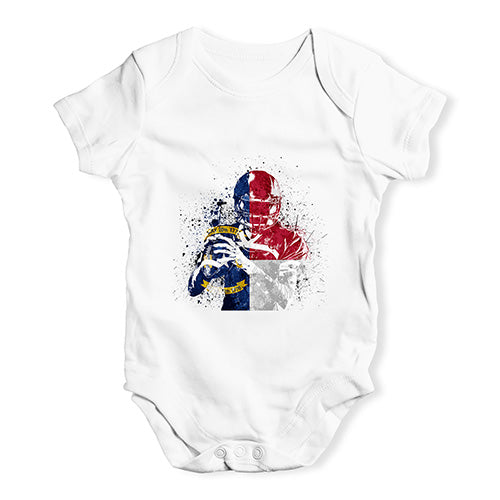 North Carolina American Football Player Baby Unisex Baby Grow Bodysuit