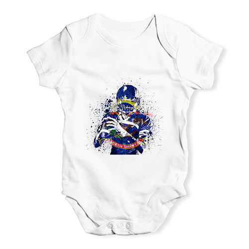 North Dakota American Football Player Baby Unisex Baby Grow Bodysuit