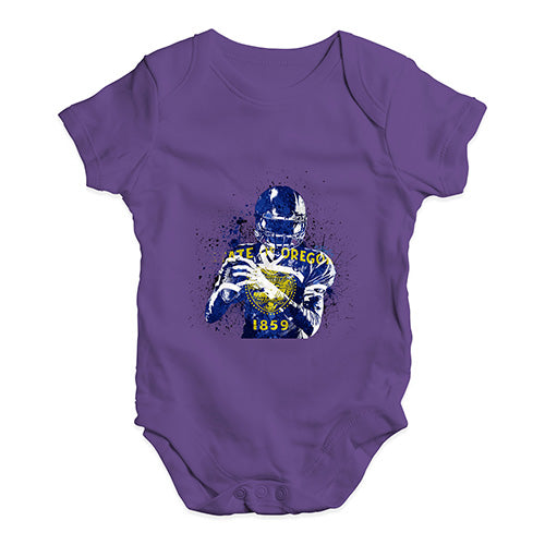 Oregon American Football Player Baby Unisex Baby Grow Bodysuit