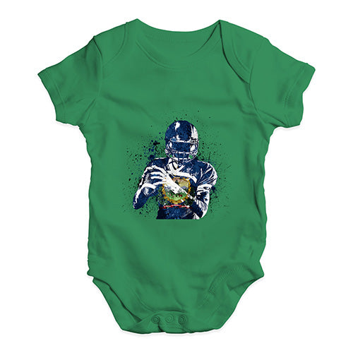 Vermont American Football Player Baby Unisex Baby Grow Bodysuit